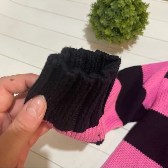 Loft NWT Bold Stripe‎ Pink Blue Knit Cardigan Sweater Women’s Size XS - Picture 3 of 9